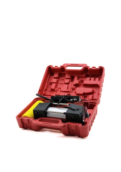 Çift Silindir Oto - Araç Hava Kompresörü Dc/12v - 23amp - 150psı Fenerli Bar Göstergeli Standart