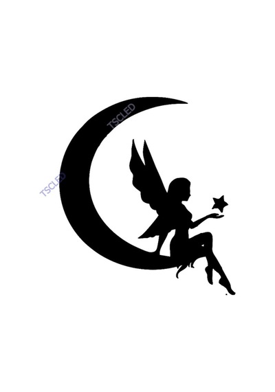 Kanatlı Melek Sticker Etiket Yapıştırma 15Cm