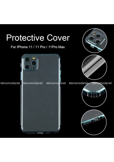 Teknomoda Apple Uyumlu iPhone 11 Seffaf Korumali (Kamera Lens Sarj Yeri) Premium Kilif 387992880