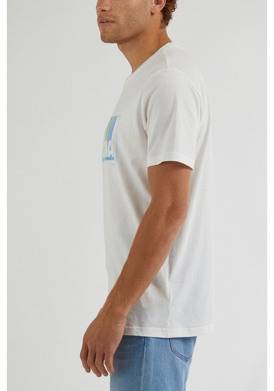 Regular Fit Normal Kesim Bisiklet Yaka Ekru Tişört Ll07Fenq Ekru