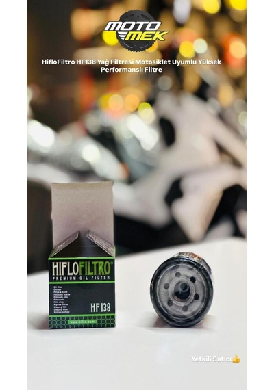 Hiflofiltro Hf138 Yağ Filtresi Motosiklet Uyumlu Yüksek Performanslı Filtre
