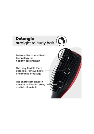 The Devil Wears Prada The Ultimate Detangler Kırmızı Chrome Saç Fırçası Tarak