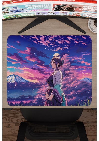 Kimetsu No Yaiba Anime V2 - 48x40 Xl Gaming Kauçuk Kaymaz Taban Mouse Pad Fare Altlığı
