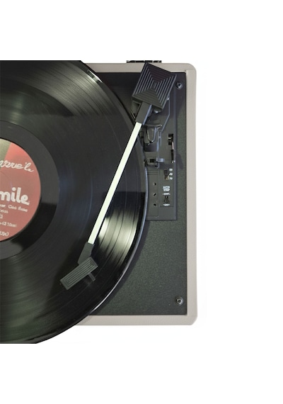 Record Master Rm-311 Pikap - Tüm Plaklar İle Uyumlu- Power Banklere Bağlanarak Kullanılabilme Gri