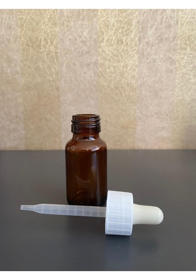 20ml Kahverengi Cam Ecza Şişesi Plastik Damlalıklı Çubuklu, 12 Adet, Ecza Şişesi, Cam Şişe, Amber Şişe,kozmetik Şişe Diğer