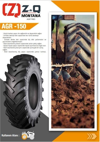12.4/11-24 12.4-24 8pr Kat Tt Agr-150 Traktör Arka Lastiği 1241124 12424