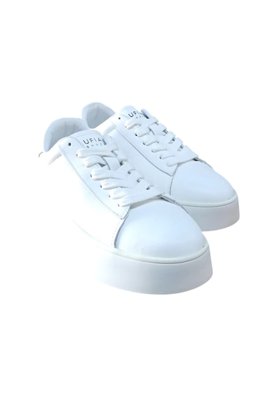 Lufian Adel Unisex Hakiki Deri Sneaker Ayakkabı Beyaz Siyah