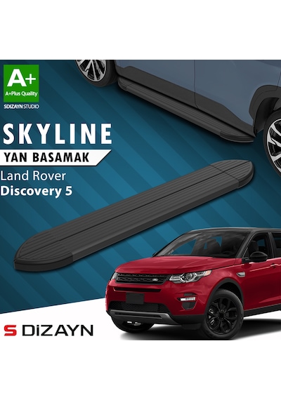 S-dizayn Land Rover Discovery 5 Skyline Siyah Yan Basamak 193 Cm 2017 Üzeri A+ Kalite