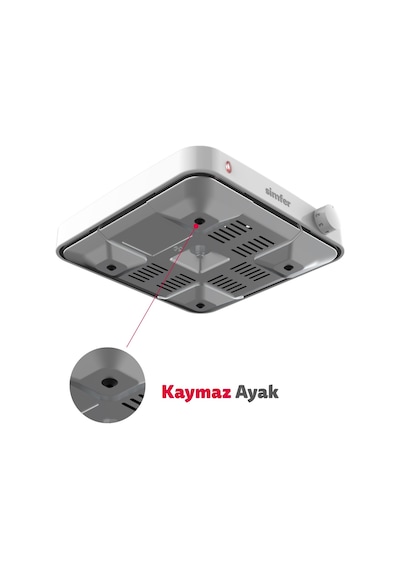 Simfer HP1500W Beyaz Hot Plate Tek Gözü Elektrikli Ocak