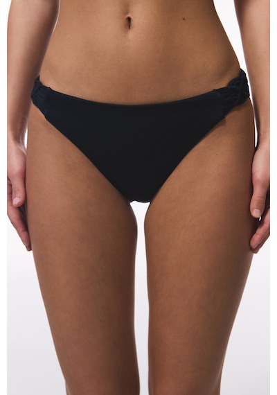 Penti Siyah Macrame Düşük Bel Bikini Altı