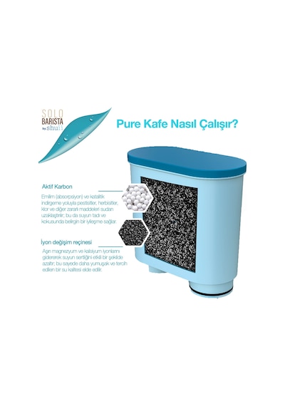 Pure Kafe Ph012 - Philips Uyumlu Saeco Aquaclean İçin Kahve Makinesi Su Filtresi 2 Adet