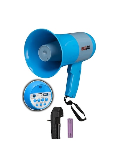Lastvoice Mgf-50 Usb Şarjlı El Megafon 50 Watt Kayıt Usb Siren Şarj Aleti İçerisinde