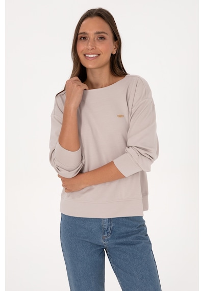 U.S. Polo Assn. Kadın Taş Bisiklet Yaka Sweatshirt 50314210-VR049