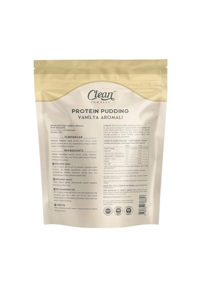 Clean Powders Protein Pudding 500 Gr Vanilya