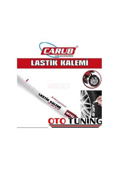 Carub Lastik Kalemi Beyaz (lastik Boya Kalemi)