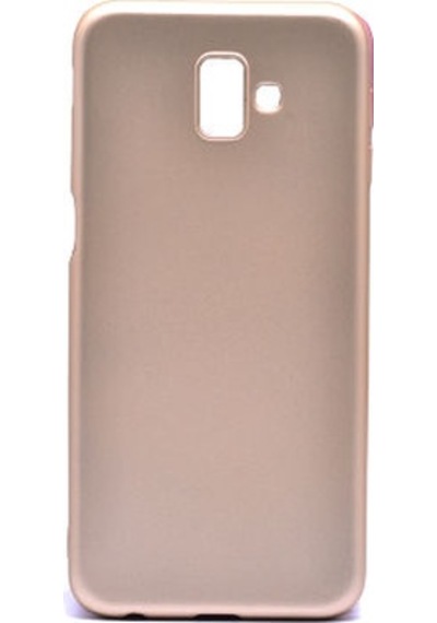 Samsung Galaxy Uyumlu J6 Plus Kılıf Esnek Yapılı İnce Slim Silikon Kapak Ryc/premier Gold