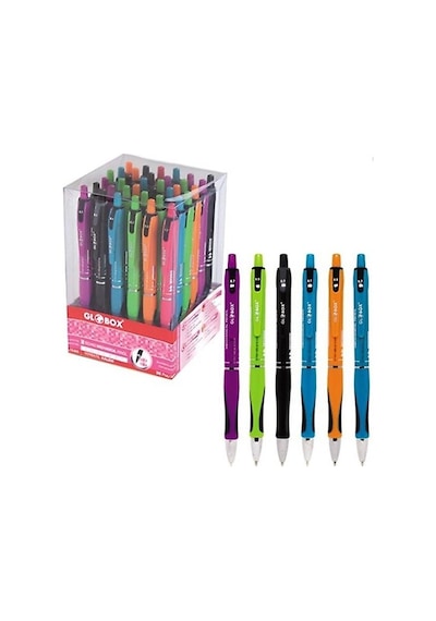 Globox Roller Kalem 36 Lı Stand Neon 3209 Çok Renkli