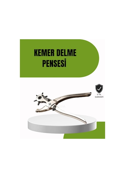 Deride Kemer Çanta Ayakkabı Delme Pensesi 6 Uçlu Döner Başlıklı Tamir Aleti Belirtilmemiş