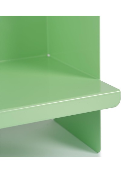 Yeşil Metal Duvar Rafı - Masa Üstü Kitaplık Ve Çok Amaçlı Ofis Düzenleyici 21x30 Cm Diğer