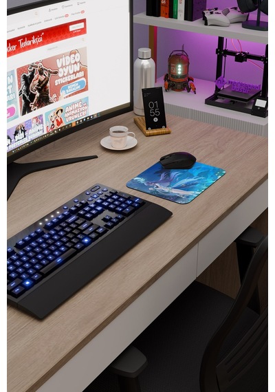 Lauma Genshin Impact Anime Oyuncu V4 - 22x18 Gaming Mouse Pad Fare Altlığı