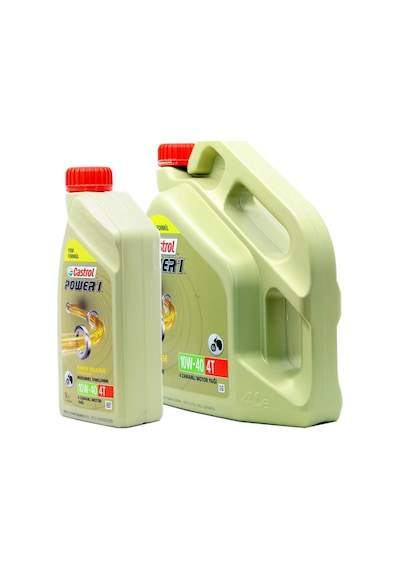 Castrol PoWer 1 4t 10W-40 1 L 4 Zamanlı Motosiklet Yağı (2 Adet)