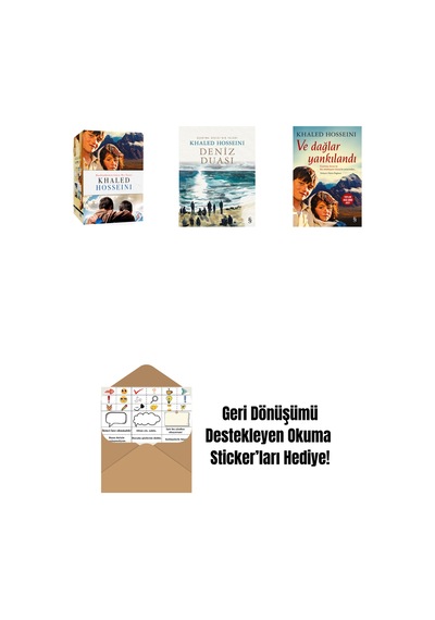 Khaled Hosseini - Kutulu Set + Deniz Duası + Ve Dağlar Yankılandı + Okuma Sticker'ları
