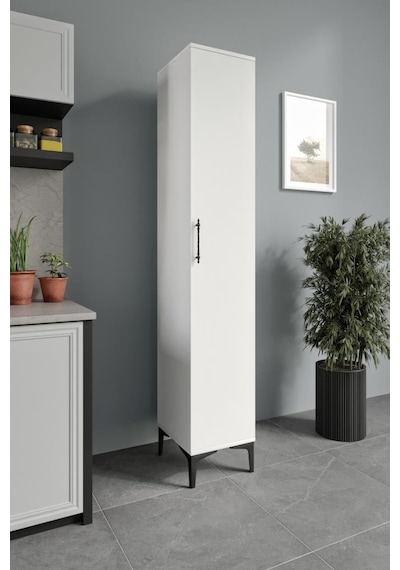 Plain Metal Ayak Metal Kulp Pla1200 Çok Amaçlı Dolap Mutfak Dolabı Banyo Dolabı Ayakkabılık Balkon Dolabı Kiler Dolabı Beyaz