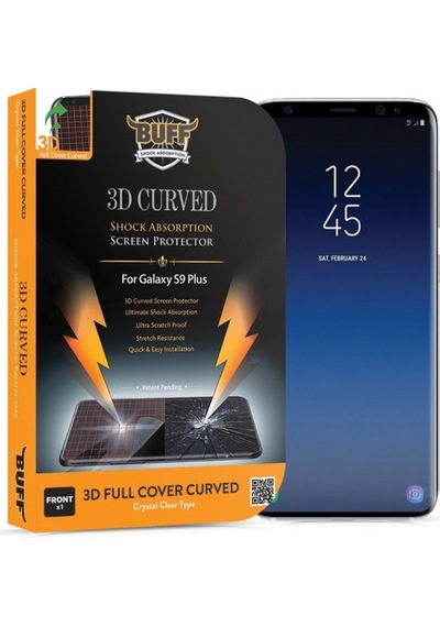 Buﬀ Galaxy S9 Plus İle Uyumlu 3d İle Uyumlu Ekran Koruyucu