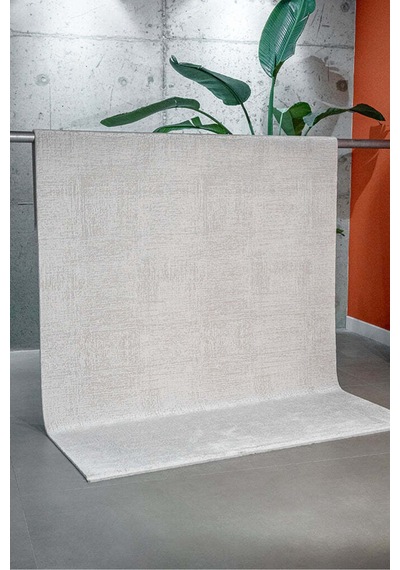 Salon Oturma Odası Halısı Yumuşak Dokulu Sık Dokuma Modern Makine Halısı Truva 6641 Tr Krem