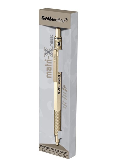 Scrikss Matri-x Versatil 0.5 Mm Metalik Altın Şeffaf Amb.