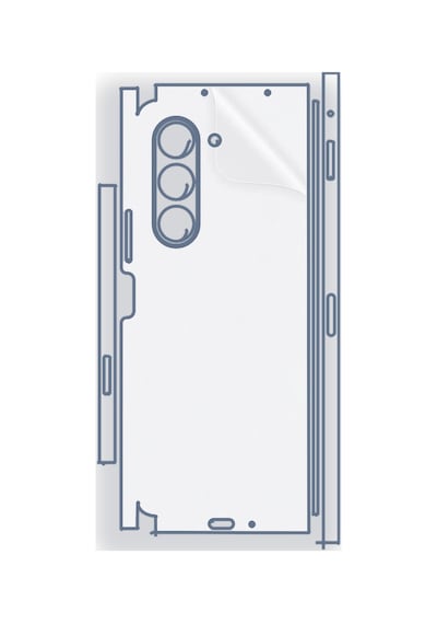 Galaxy Z Fold5 Uyumlu Fullbody Arka Kaplama Hidrojel Koruyucu Film
