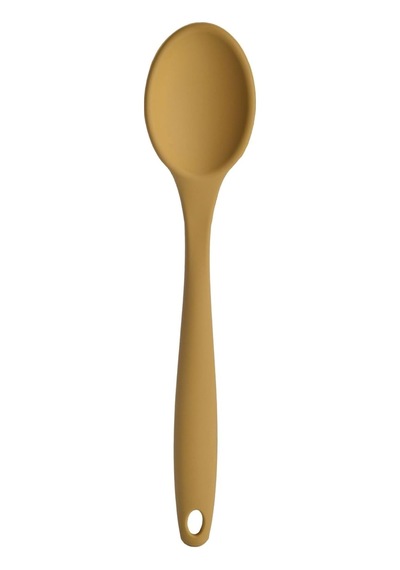 Silikon Büyük Boy Kaşık Seti, Yanmaz Yapışmaz, Çok Renkli - Mavi, Sarı, Kırmızı, Antrasit - 27 Cm, 4 Adet Set