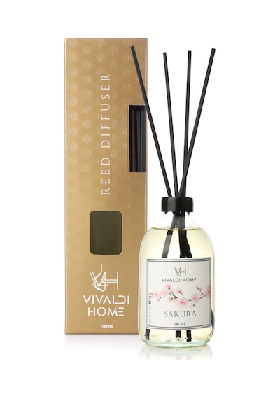 Vivaldi Home Sakura Çiçeği Çubuklu Oda Kokusu Esansiyel Uçucu Yağ 100 ML