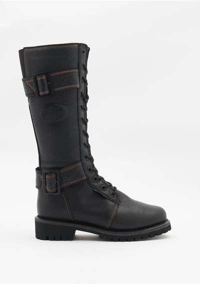 Harley Davidson Belhaven Waterproof Black Kadın Çizme Siyah