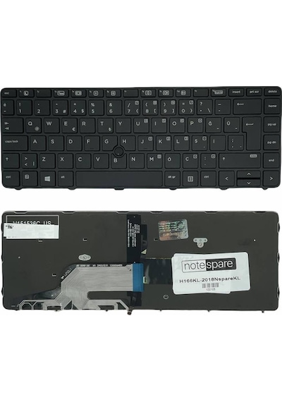 Hp Uyumlu Probook 430 G3 P5r85ea , 430 G3 P5r91ea , 430 G3 P5r97ea Işıklı Klavye Siyah Tr