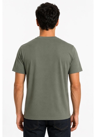 Alexandergardi Bisiklet Yaka Regular Fit T-shirt Haki