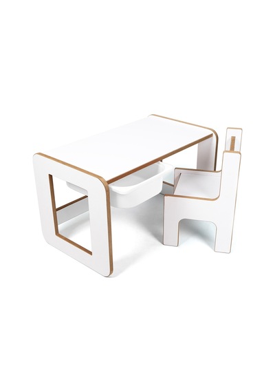 Çocuk Oyun, Aktivite Ve Etkinlik Masası, Beyaz-beyaz, 18mm Mdf Beyaz