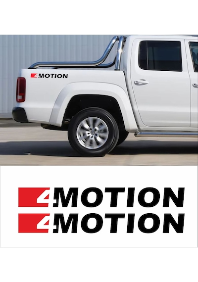 4 Motion Sticker 2 Adet - Araba Oto Araç Pickup Sticker - 00600 50x6 Cm