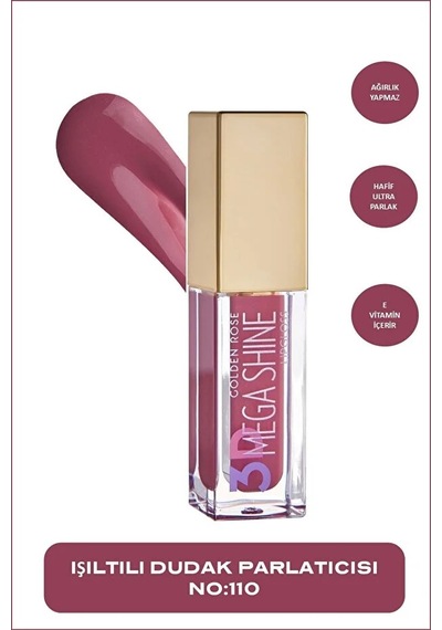 Lip Gloss Ruj & 3d Mega Shine No: 110 Diğer