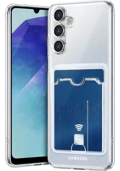 Samsung Uyumlu Galaxy A57 5g Kart Şeffaf Silikon - Şeffaf Diğer