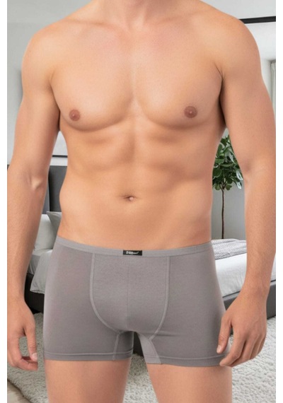 Tezzgelsin Erkek Pamuklu 3'lü Modal Boxer Gri
