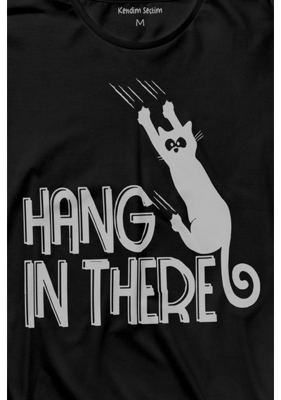Han In There Tırmalayan Kedi Asla Pes Etme Uzun Kollu Tişört Baskılı T-shirt 001 Han In There Tırmalayan Kedi Asla Pes Etme Uzun Kollu Tişört Baskılı T-shirt 001
