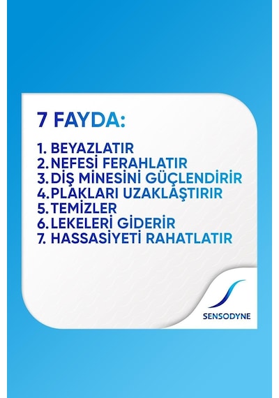 Tam Koruma Beyazlatıcı Diş Macunu 50 Ml. 6'lı Set Beyazlık