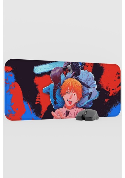 Chainsaw Man Anime V4 - 70x30 Xl Gaming Kauçuk Kaymaz Taban Mouse Pad Fare Altlığı