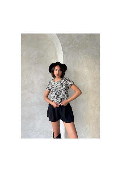 Verymoda Dantel Bluz D2768 Siyah