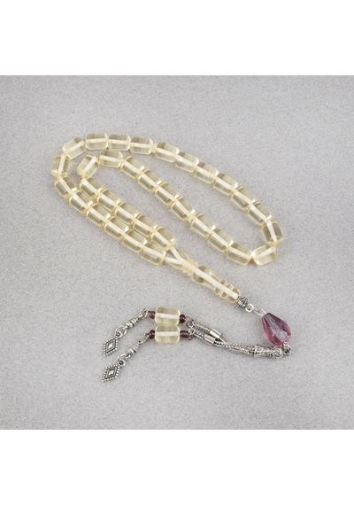 Su Damlası Damla Kehribar Alpaka Püskül Kapsül Kesim 8x11mm Tesbih