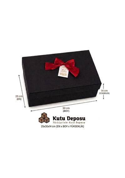 25x30x14 Cm Hediye Kutusu-siyah
