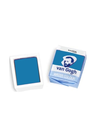 Talens Van Gogh 1/2 Tablet Sulu Boya 535 Cerulean Blue phthalo
