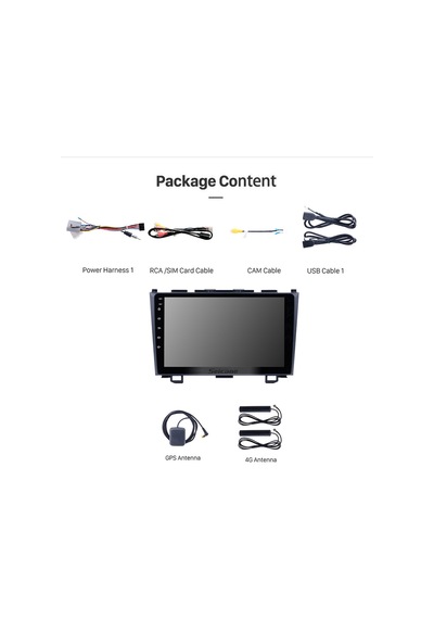 Honda Crv 2006-2012 Multimedya Navigasyon Usb Kamera Carplayer 6 Ram