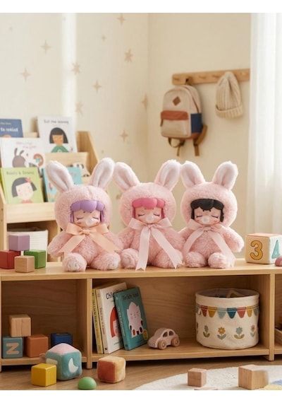 Nansi Figür Bebek - 17 Cm Emzikli Sevimli Arkadaşım Peluş Kostümlü Oyuncak Bebek